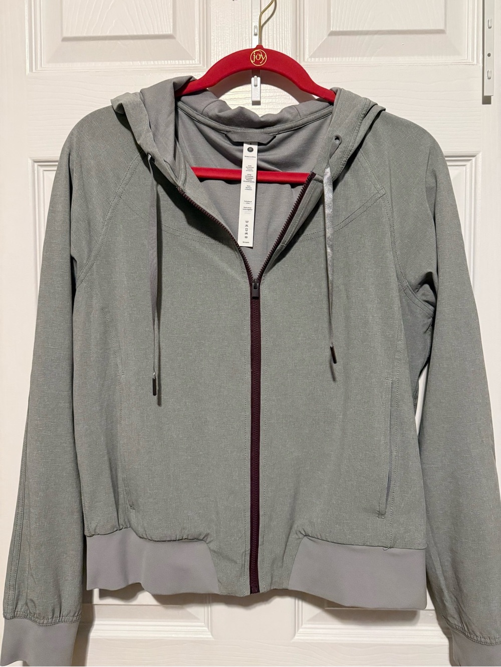 Stori Challenge Jacket | Heather Ash & Deep Fig | Size 6